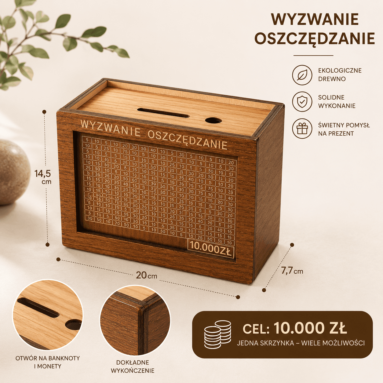 Skarbonka SaveBox™ Zakreślaj i Oszczędzaj