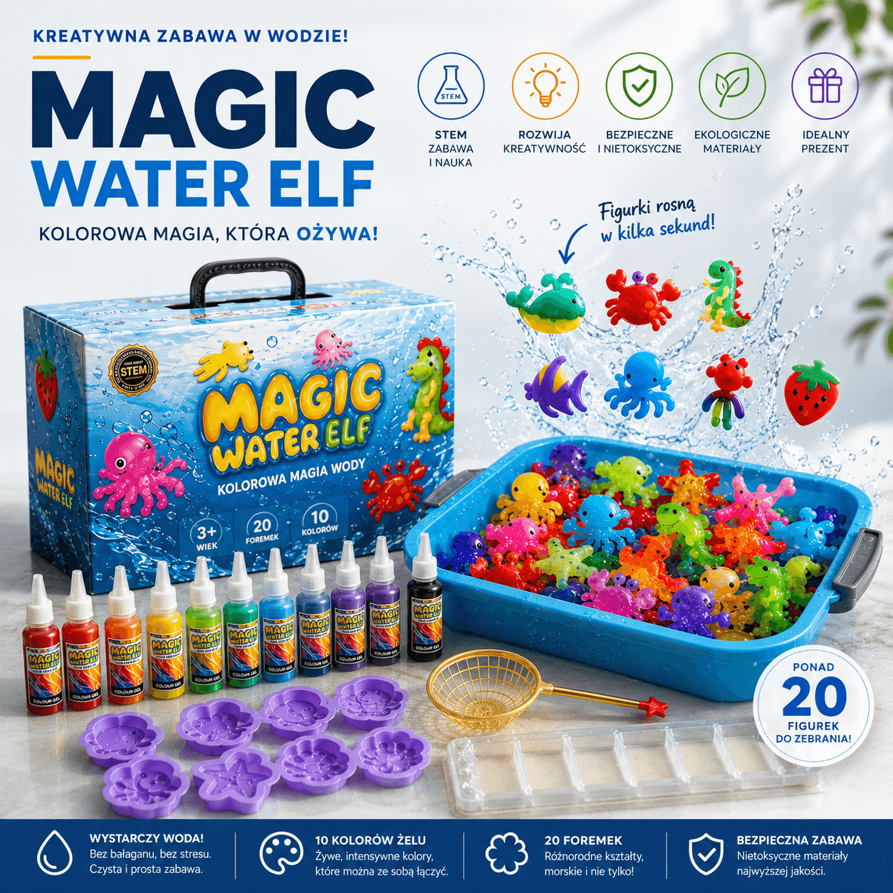 WoterElf - Magiczne Żelowe Figurki