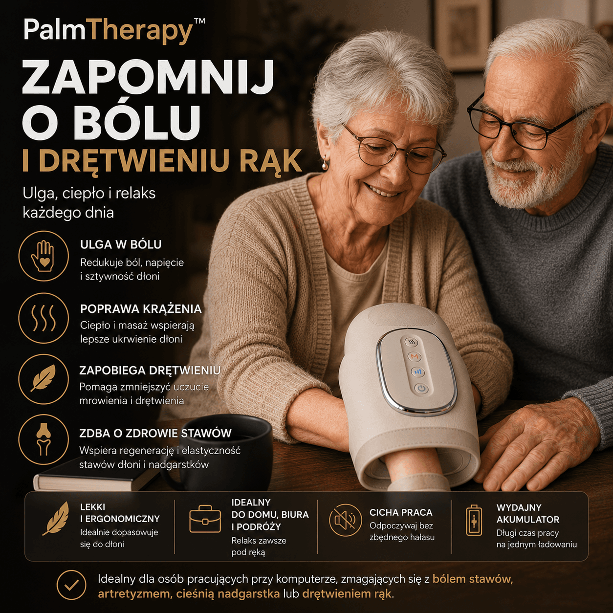 PalmTherapy™ – Raz Na Zawsze Zapomnij o Bólu Dłoni